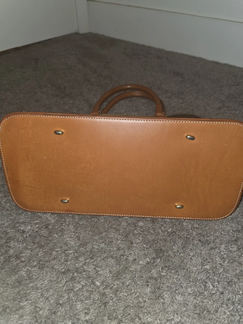 Vintage Celine Macadam Dome Bag - Brown